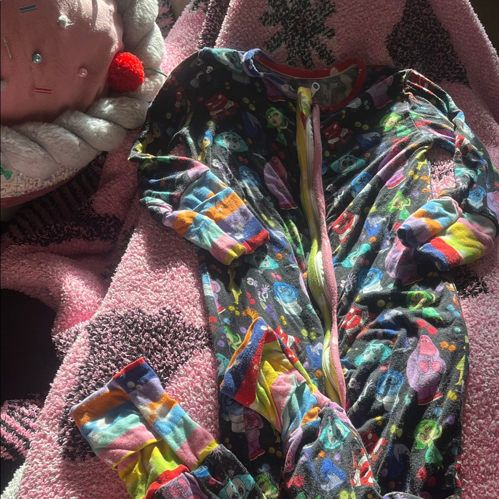 B57 Small Shop Bamboo Convertible Footie— Inside Out Print, 3t